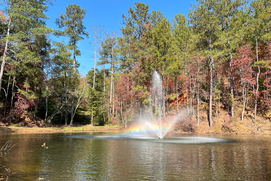 Lake fountain