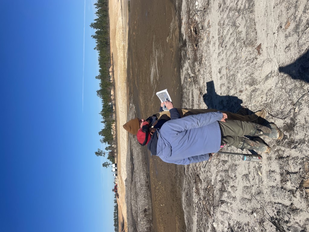 AES worker consulting on project